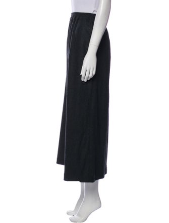 Eskandar Virgin Wool Midi Length Skirt