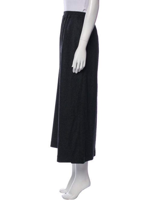 Eskandar Virgin Wool Midi Length Skirt