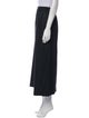 Eskandar Virgin Wool Midi Length Skirt