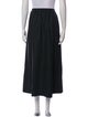 Eskandar Virgin Wool Midi Length Skirt