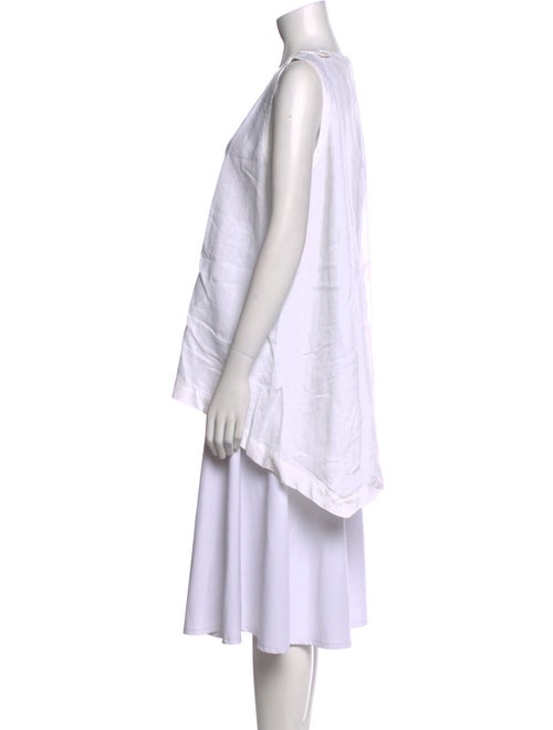 Eskandar Linen Scoop Neck Tunic