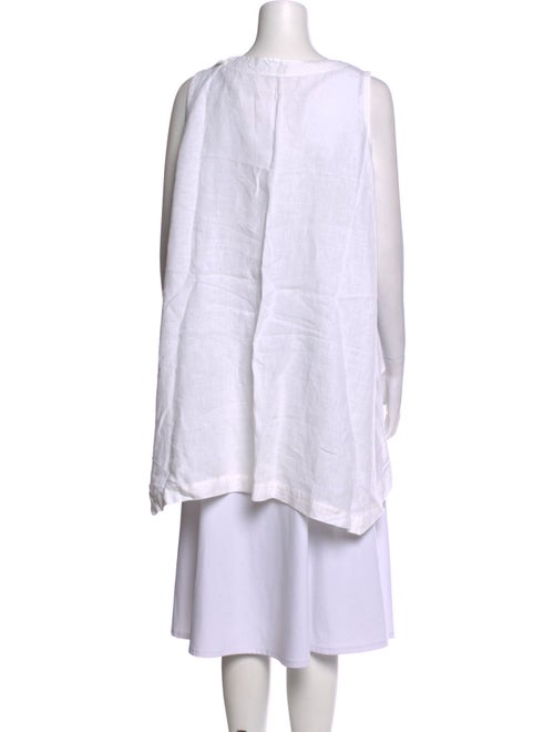Eskandar Linen Scoop Neck Tunic