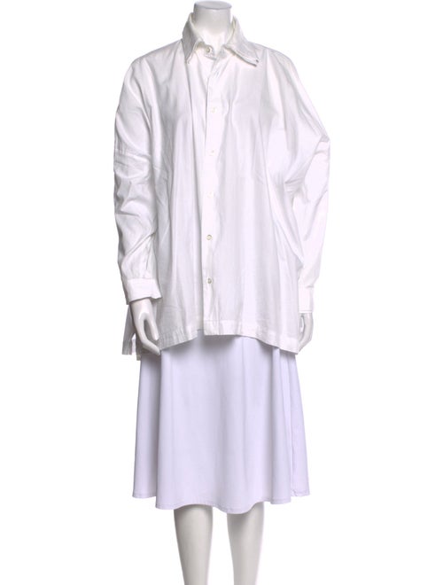 Eskandar Long Sleeve Button-Up Top