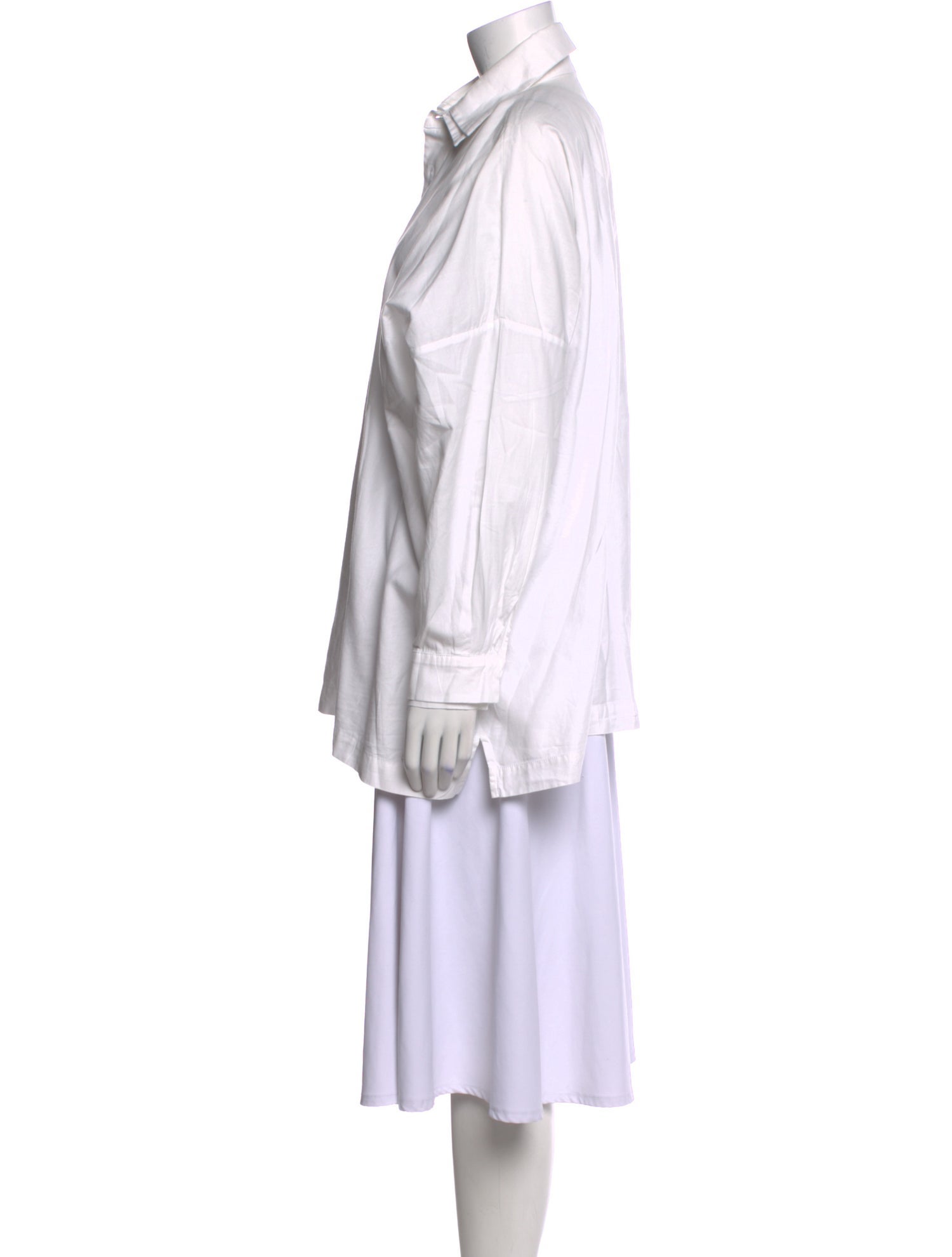 Eskandar Long Sleeve Button-Up Top