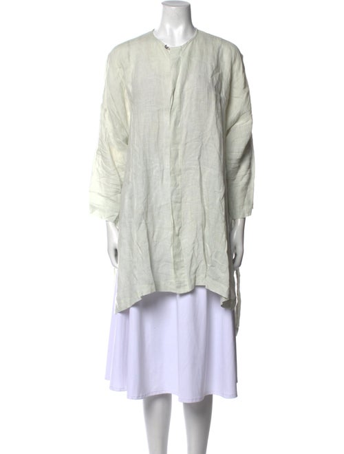 Eskandar Linen Crew Neck Tunic