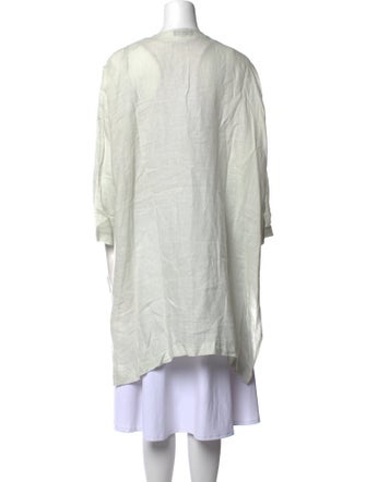Eskandar Linen Crew Neck Tunic