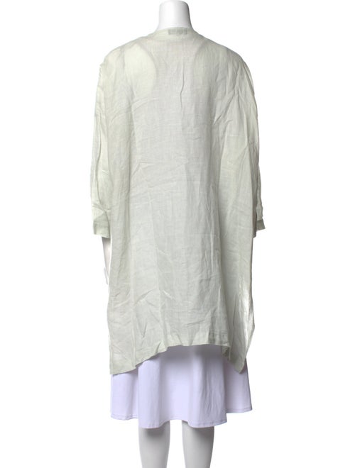 Eskandar Linen Crew Neck Tunic