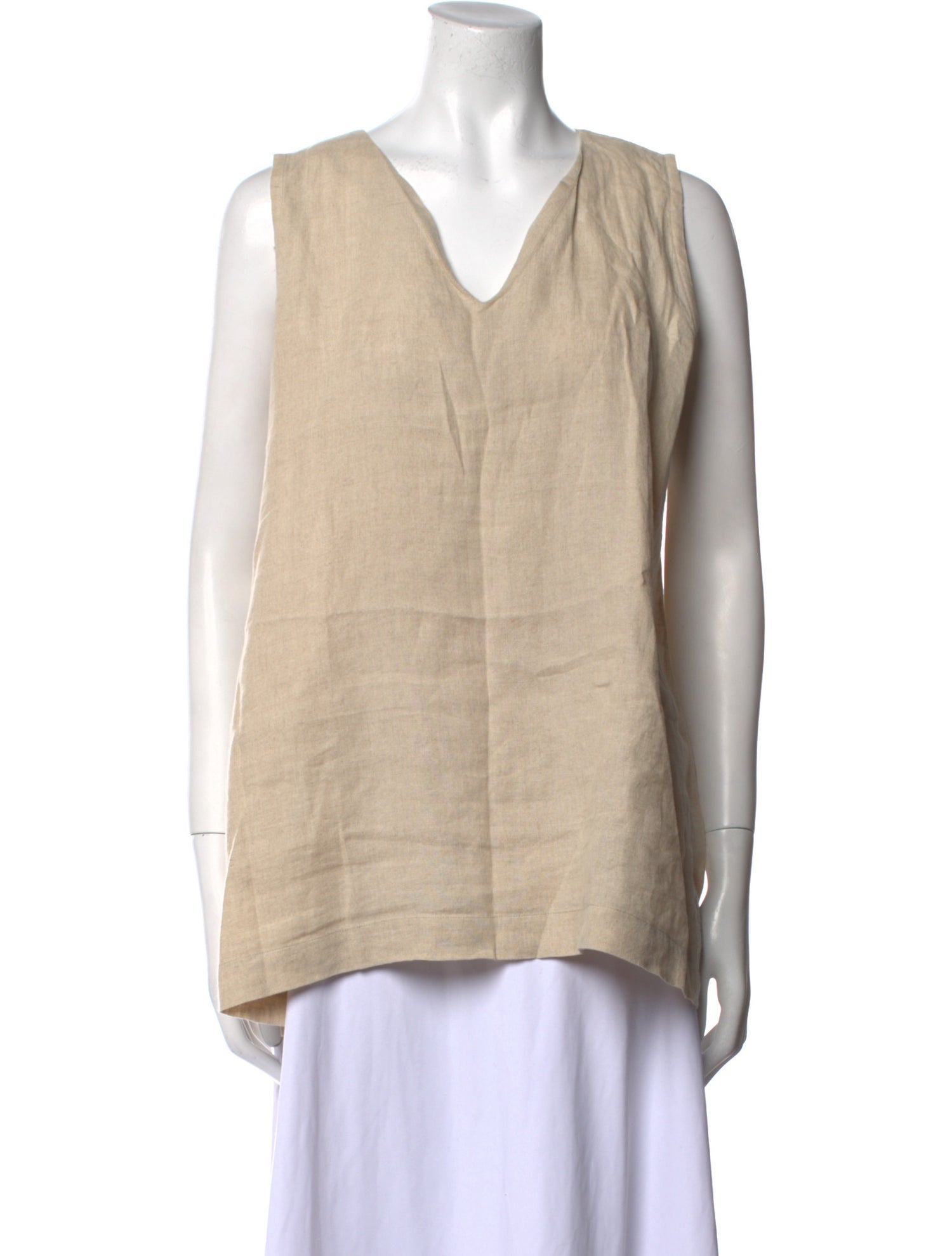 Eskandar Linen V-Neck Tunic