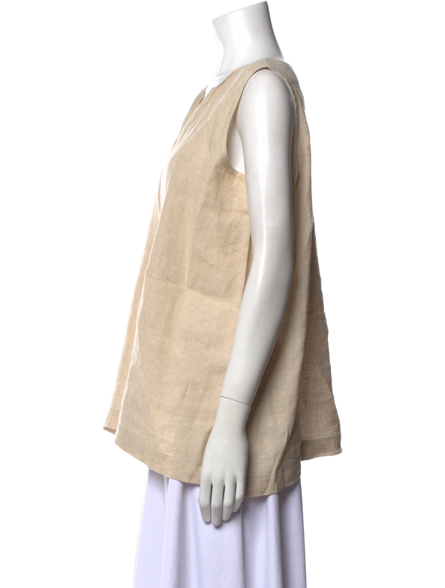 Eskandar Linen V-Neck Tunic