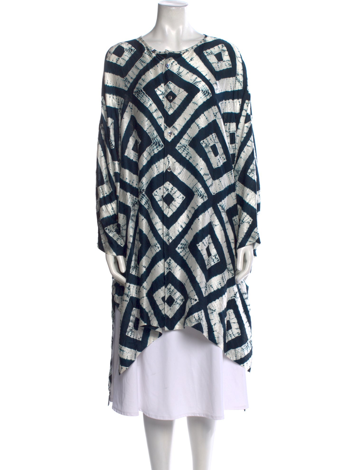 Eskandar Silk Printed Tunic