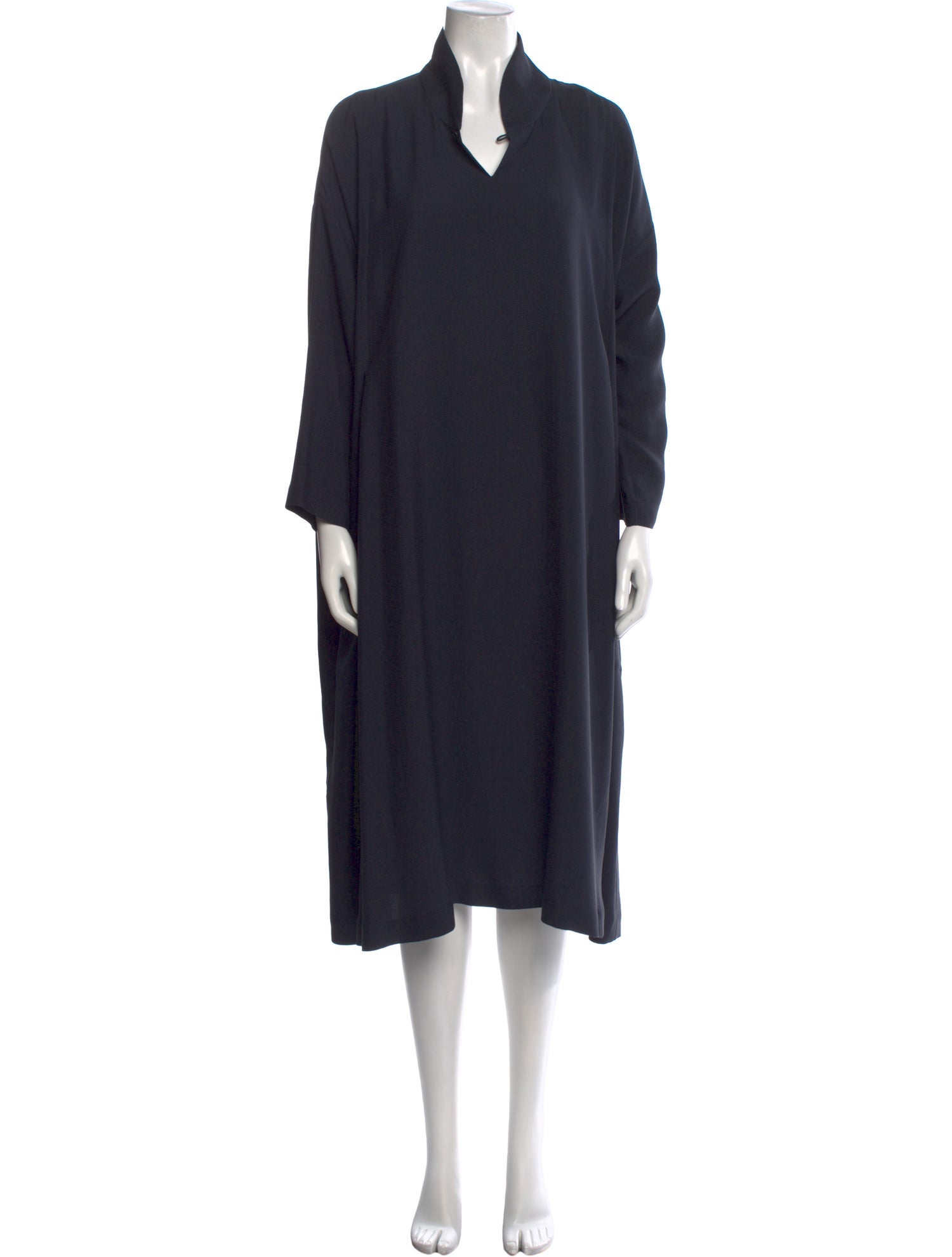 Eskandar Silk Midi Length Dress