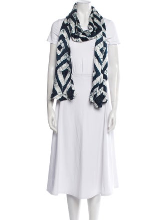 Eskandar Silk Printed Scarf