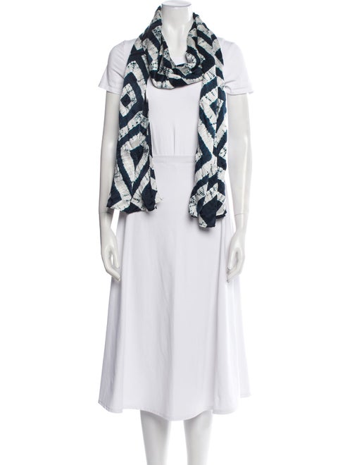 Eskandar Silk Printed Scarf