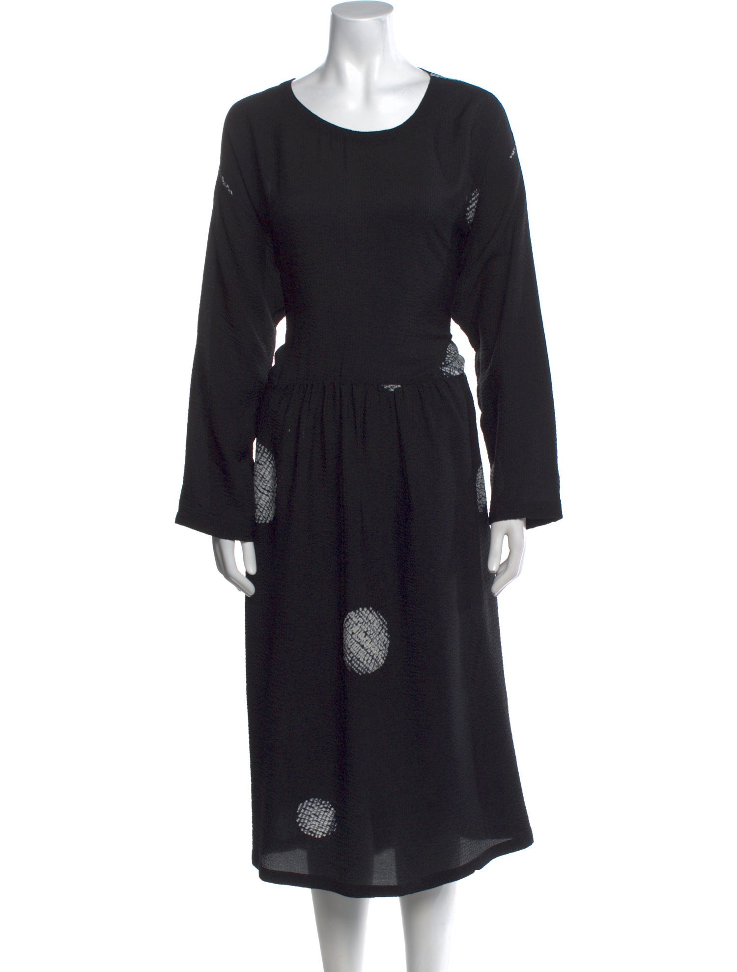 Eskandar Silk Midi Length Dress