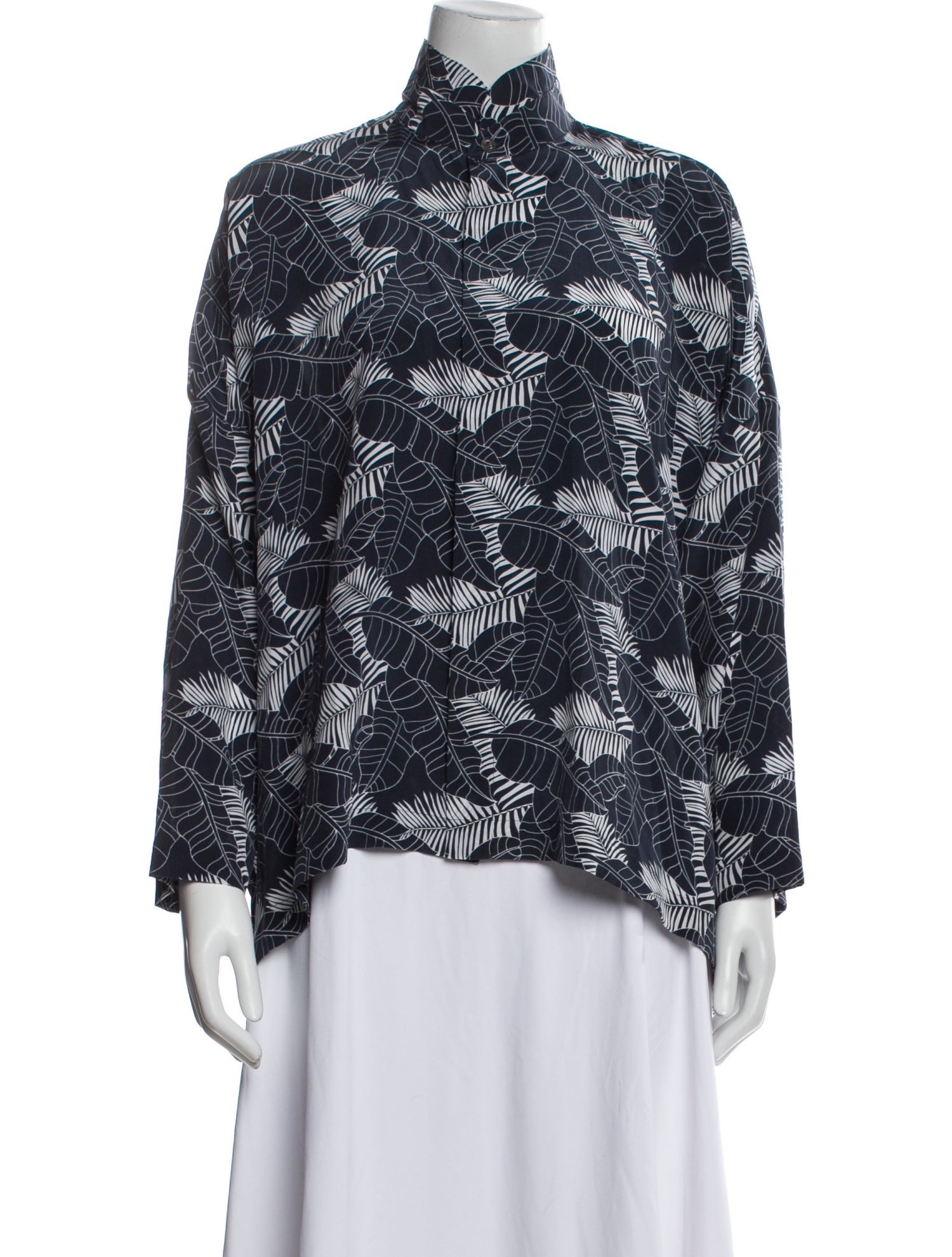 Eskandar Silk Printed Blouse