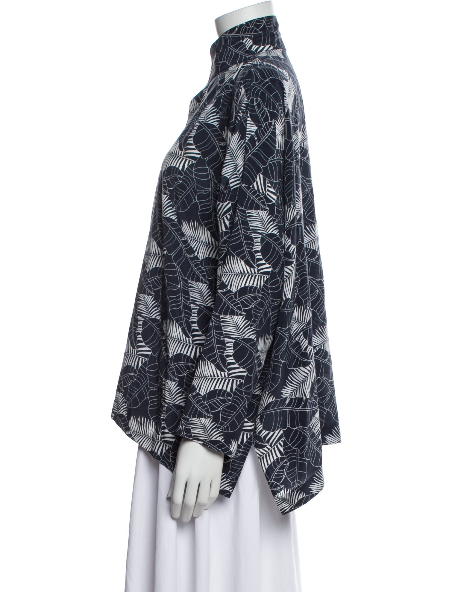 Eskandar Silk Printed Blouse