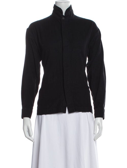 Eskandar Mock Neck Long Sleeve Sweatshirt