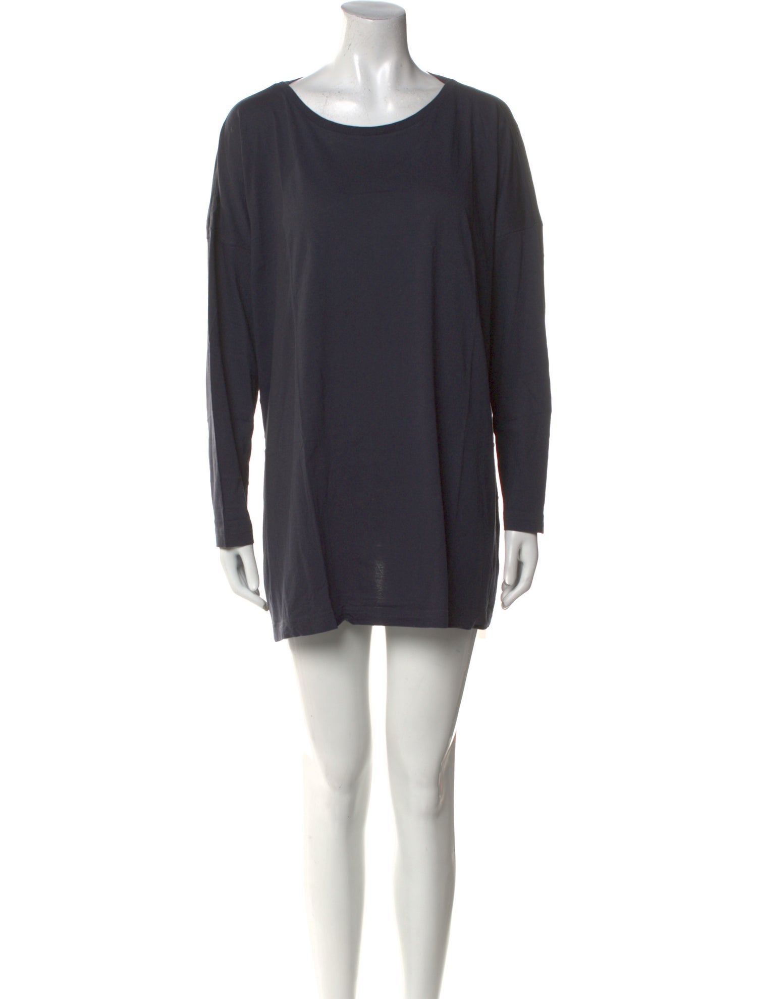 Eskandar Scoop Neck Mini Dress