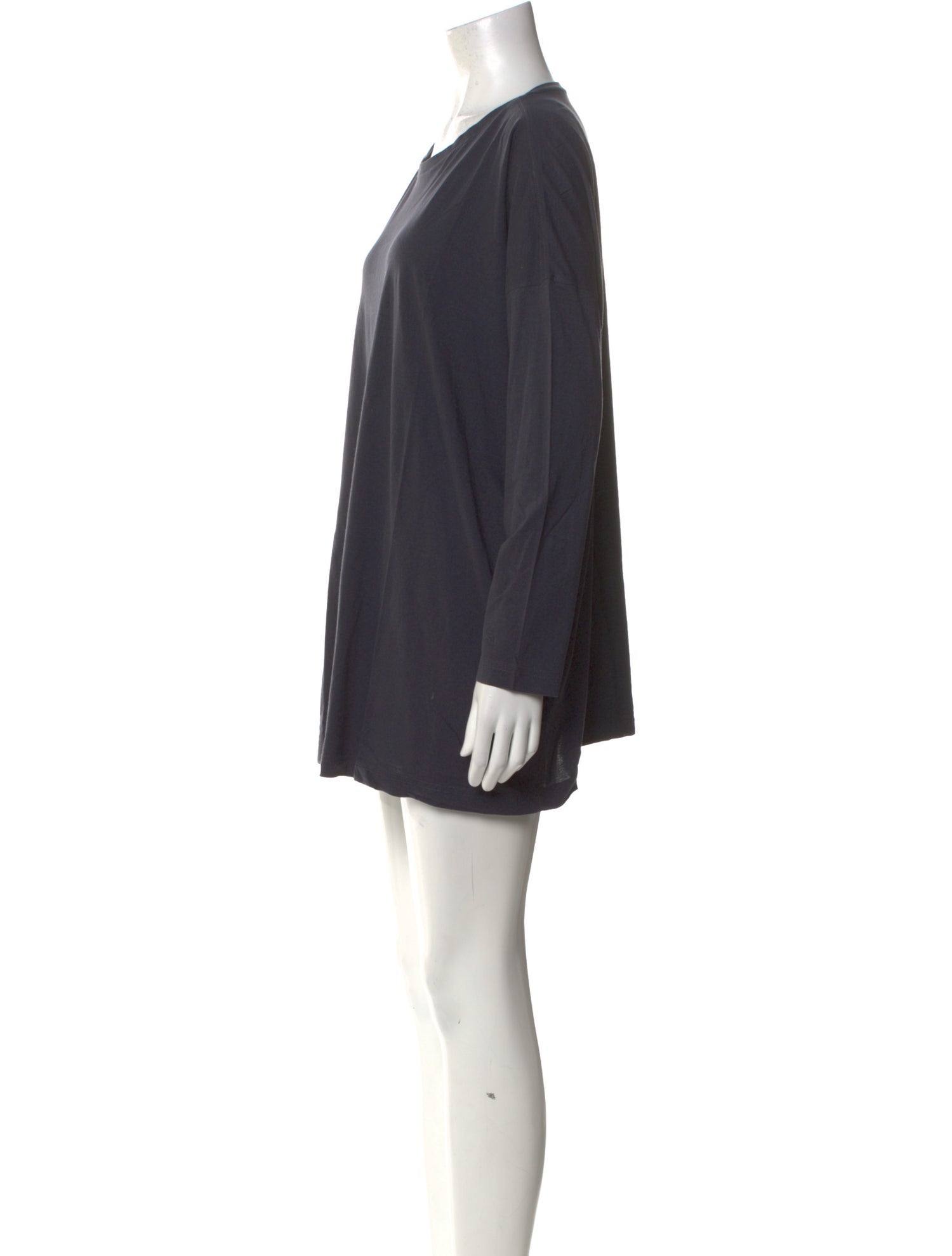 Eskandar Scoop Neck Mini Dress