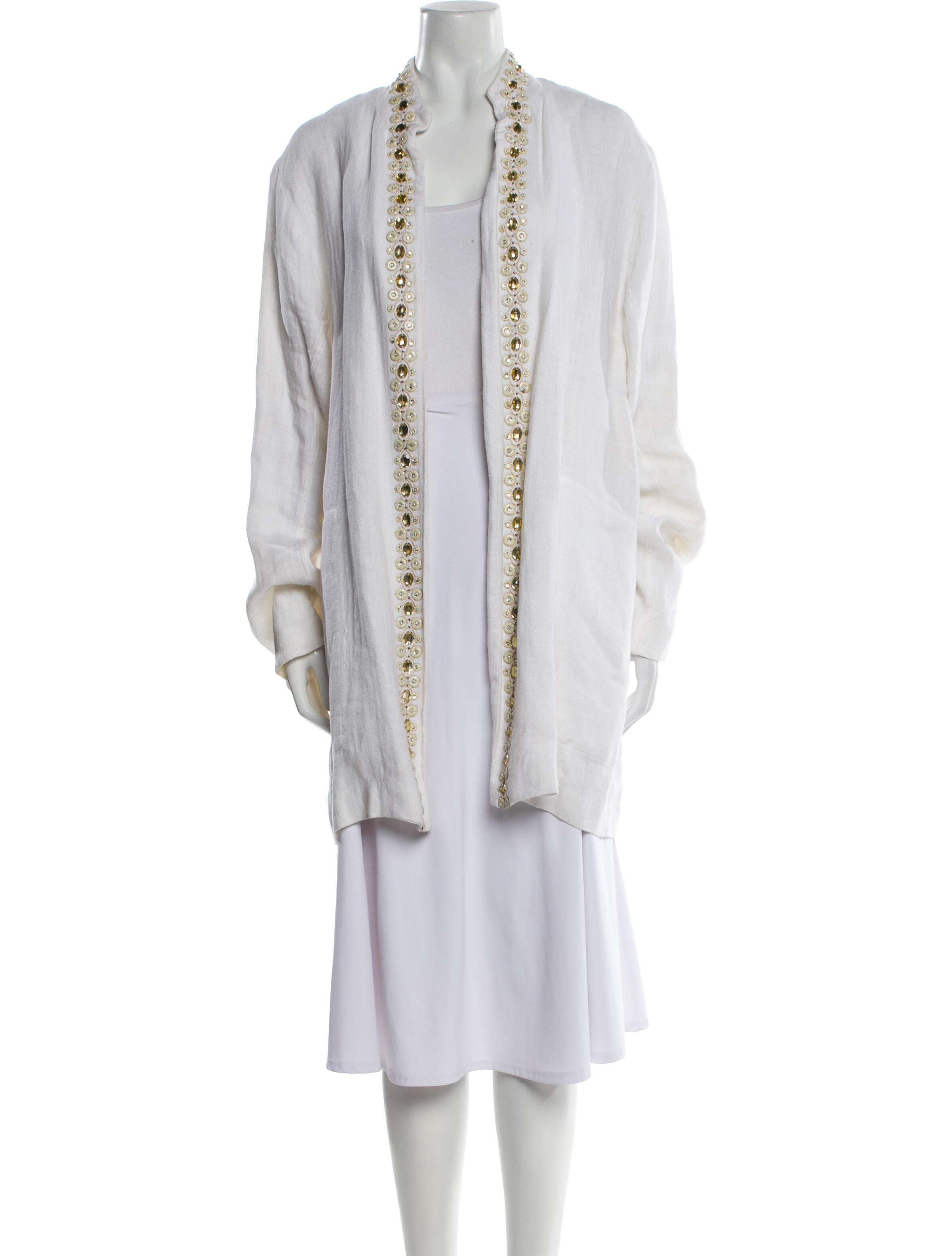 Eskandar Linen Striped Jacket