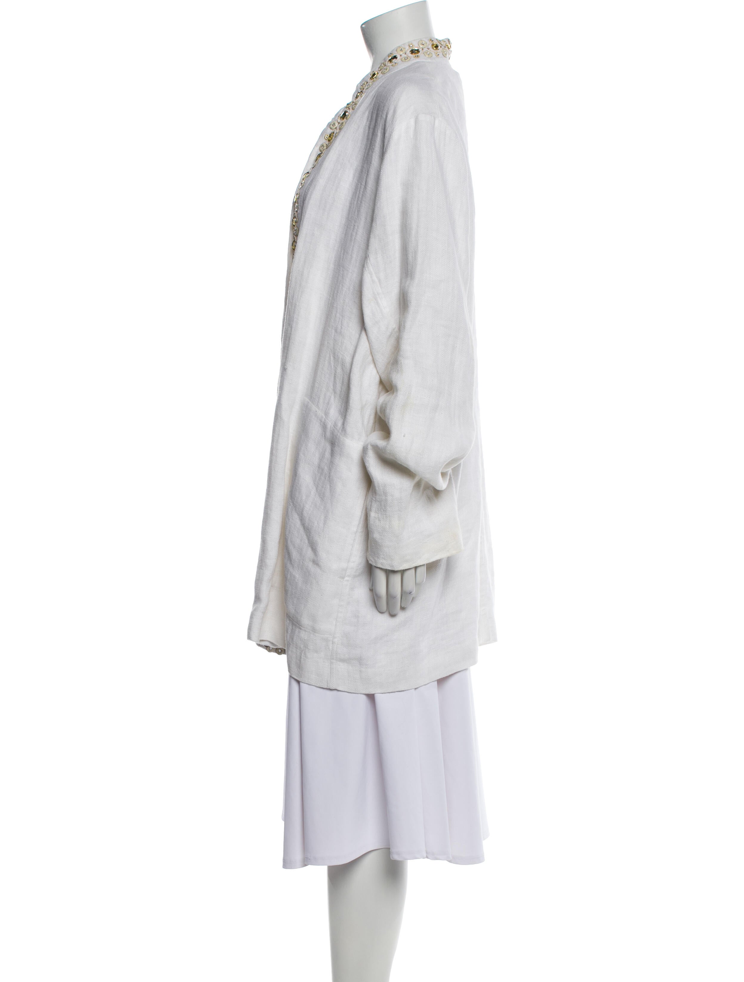 Eskandar Linen Striped Jacket