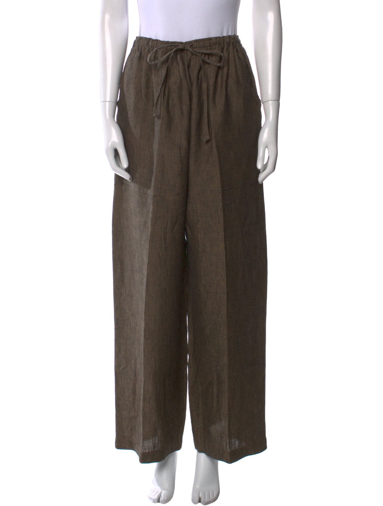 Eskandar Linen Wide Leg Pants