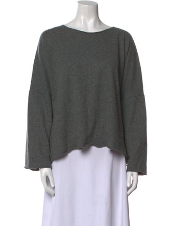 Eskandar Cashmere Bateau Neckline Sweatshirt