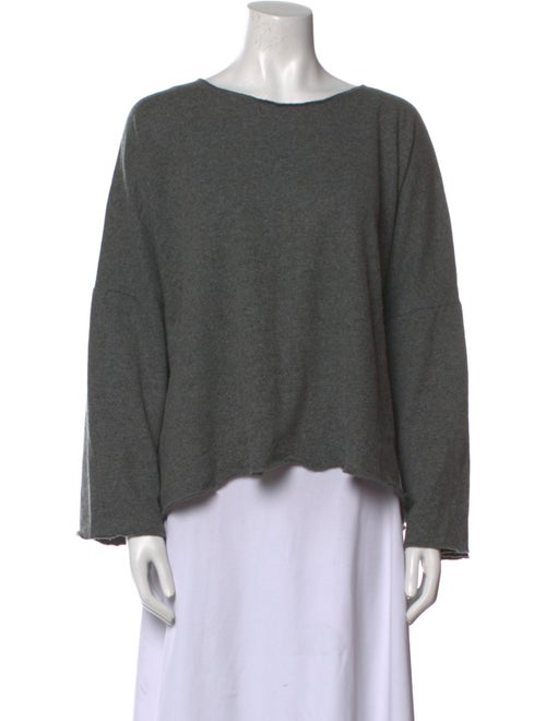 Eskandar Cashmere Bateau Neckline Sweatshirt