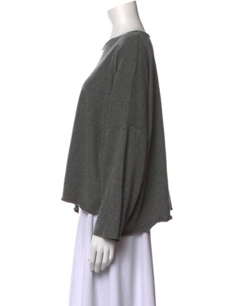 Eskandar Cashmere Bateau Neckline Sweatshirt