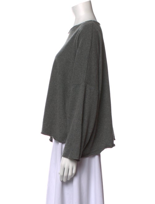 Eskandar Cashmere Bateau Neckline Sweatshirt