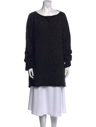 Eskandar Wool Bateau Neckline Sweater