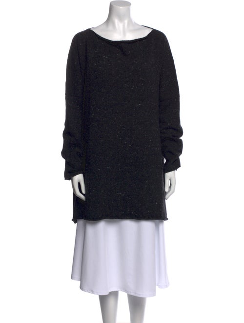 Eskandar Wool Bateau Neckline Sweater