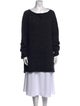 Eskandar Wool Bateau Neckline Sweater