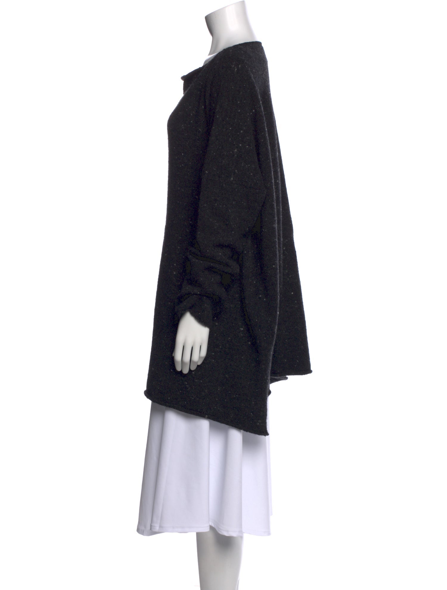 Eskandar Wool Bateau Neckline Sweater