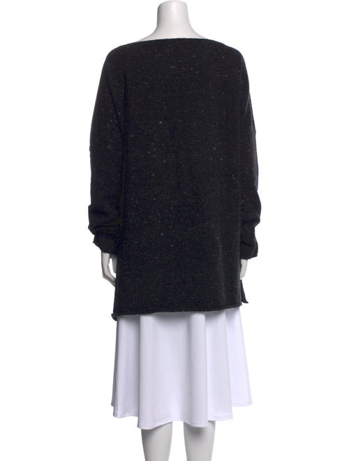 Eskandar Wool Bateau Neckline Sweater