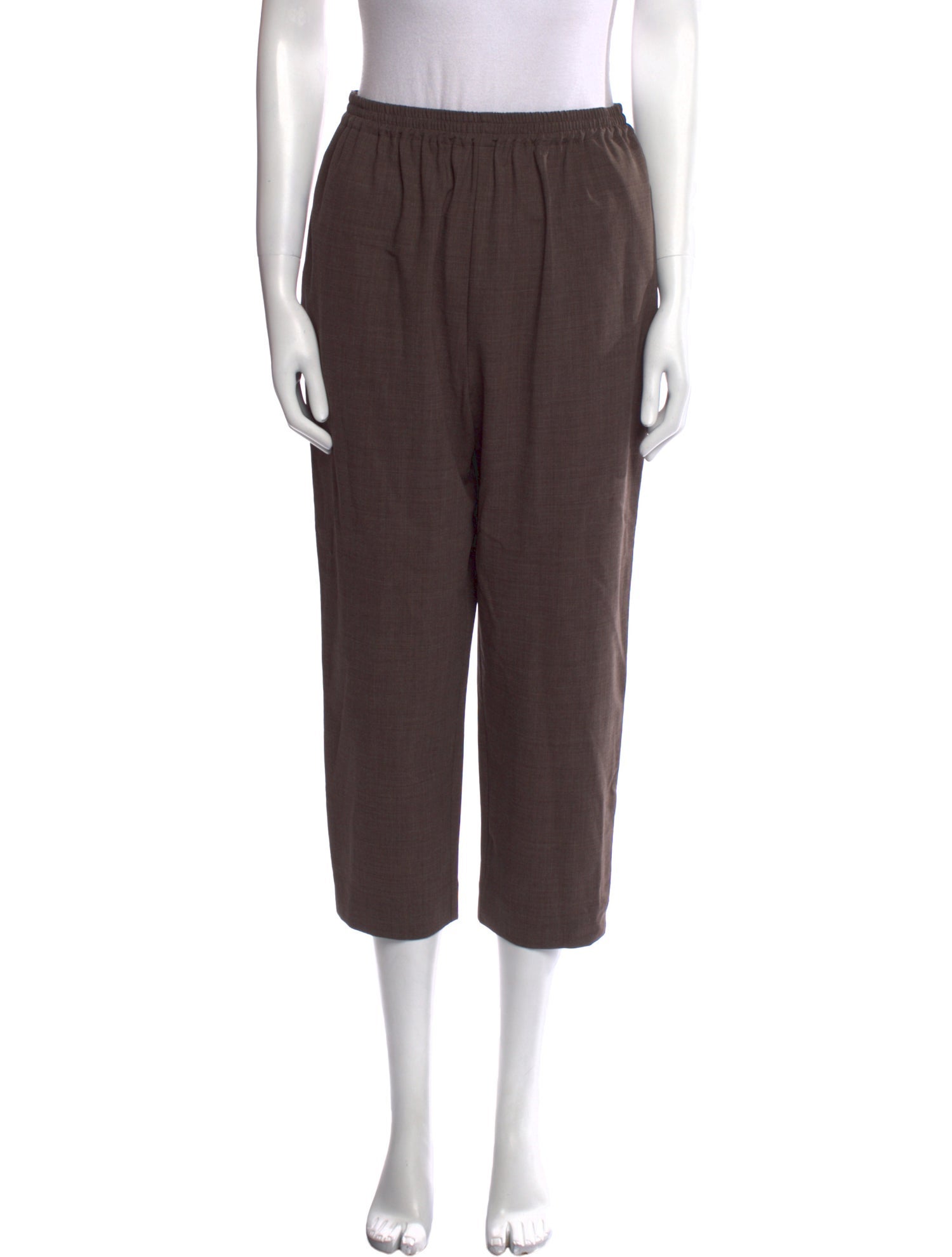 Eskandar Wool Straight Leg Pants