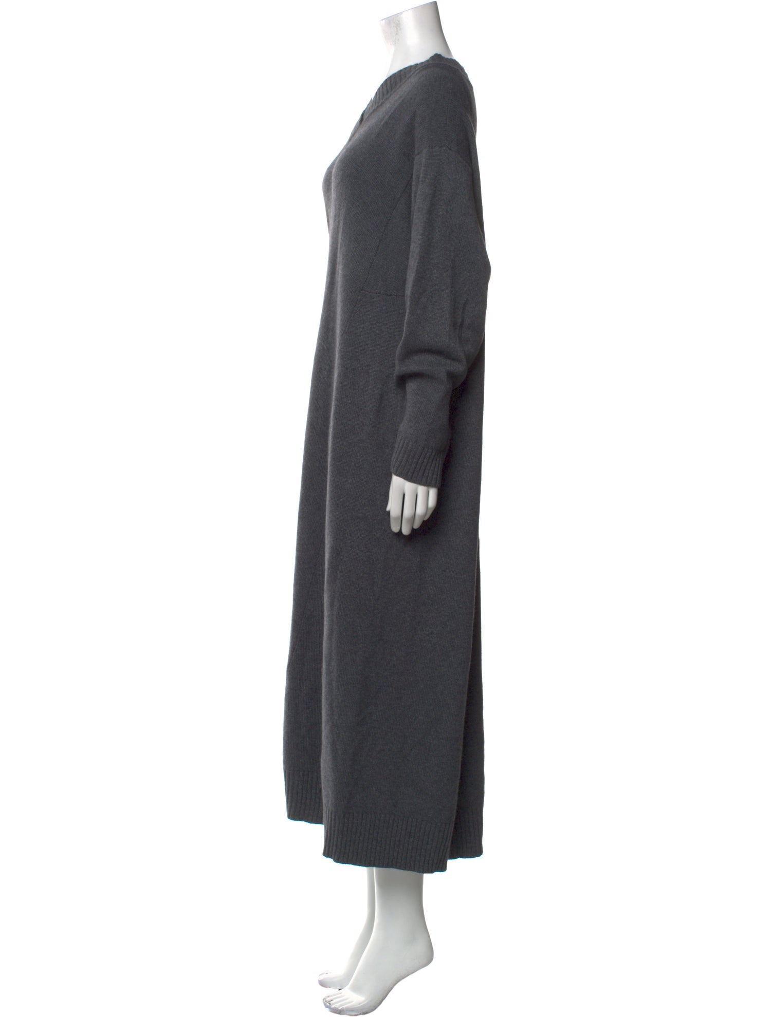 Eskandar Cashmere Midi Length Dress