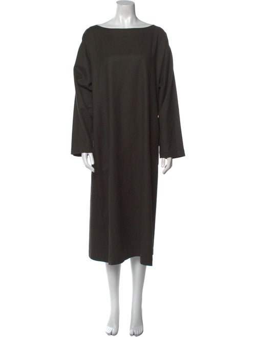 Eskandar Wool Midi Length Dress