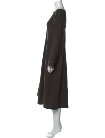 Eskandar Wool Midi Length Dress