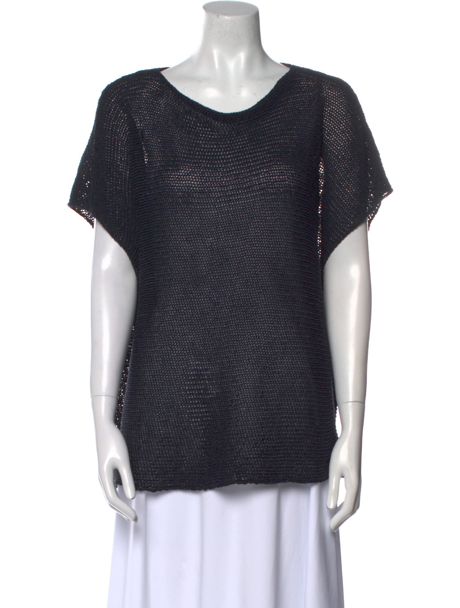 Eskandar Wool Scoop Neck T-Shirt