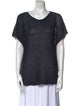 Eskandar Wool Scoop Neck T-Shirt