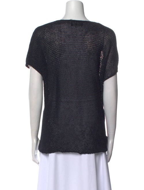 Eskandar Wool Scoop Neck T-Shirt
