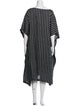 Eskandar Striped Midi Length Dress