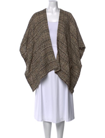 Eskandar Printed Open Front Sweater