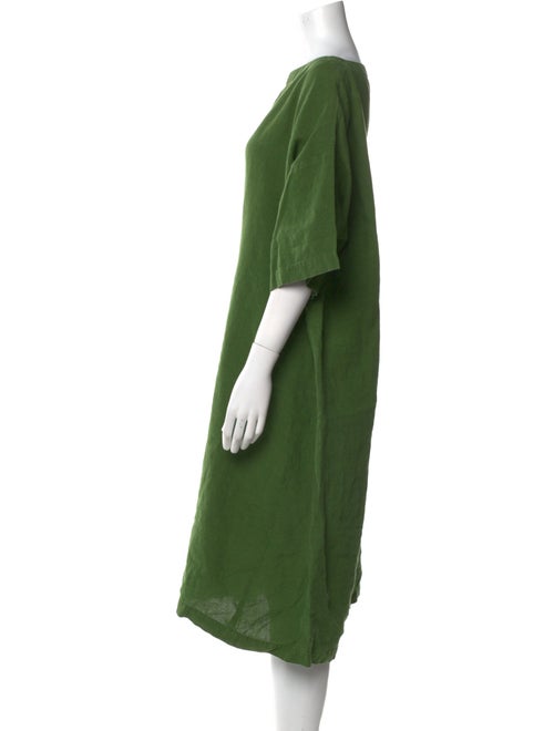 Eskandar Linen Midi Length Dress