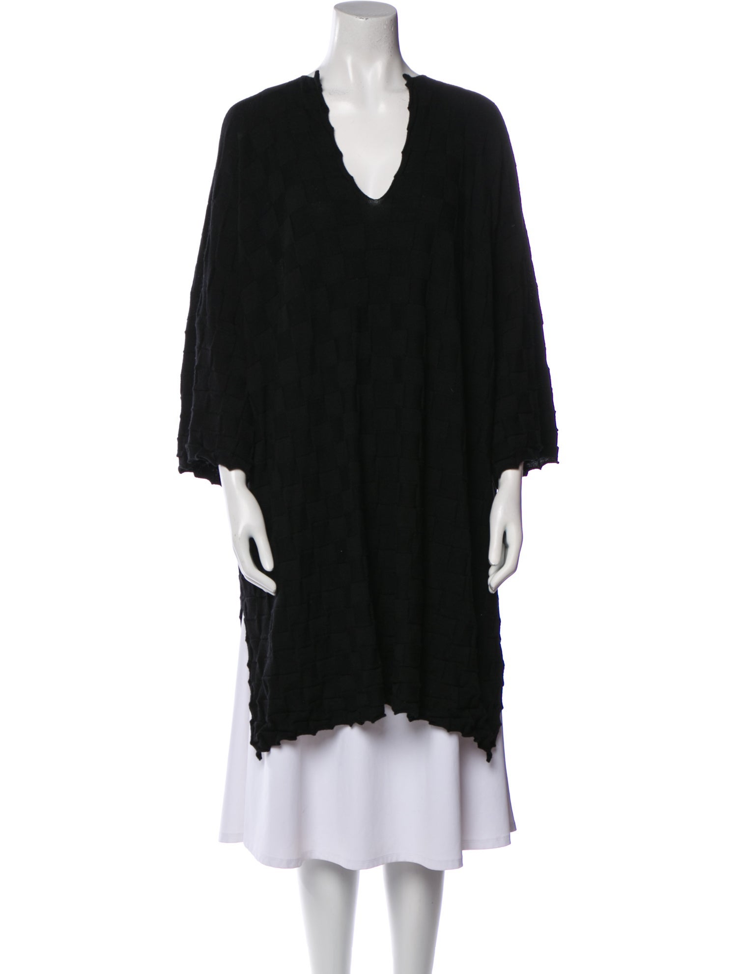 Eskandar Merino Wool V-Neck Tunic