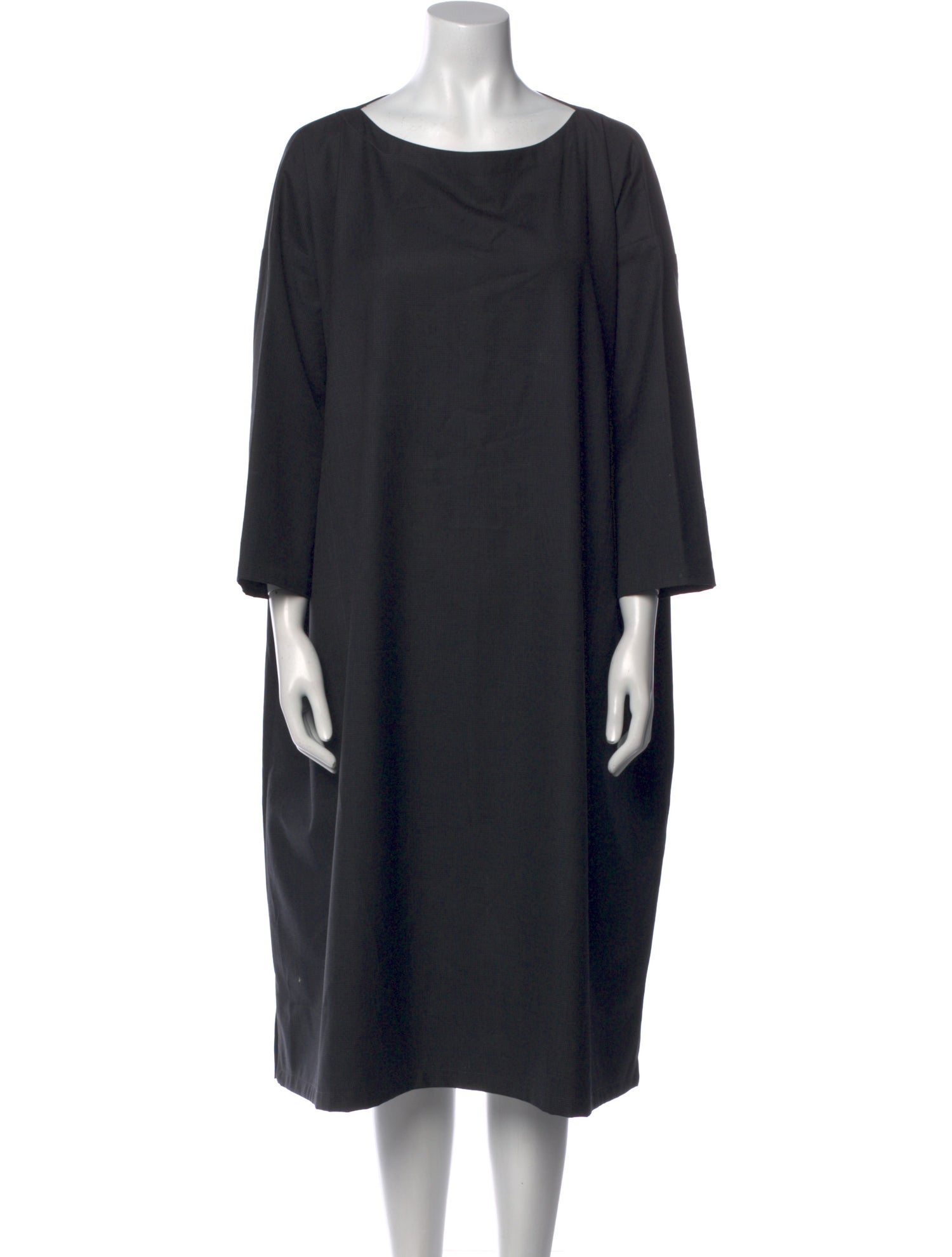 Eskandar Linen Midi Length Dress