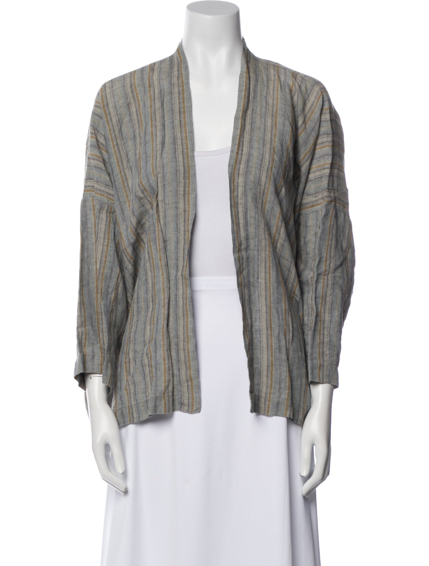 Eskandar Linen Striped Jacket