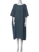 Eskandar Linen Midi Length Dress