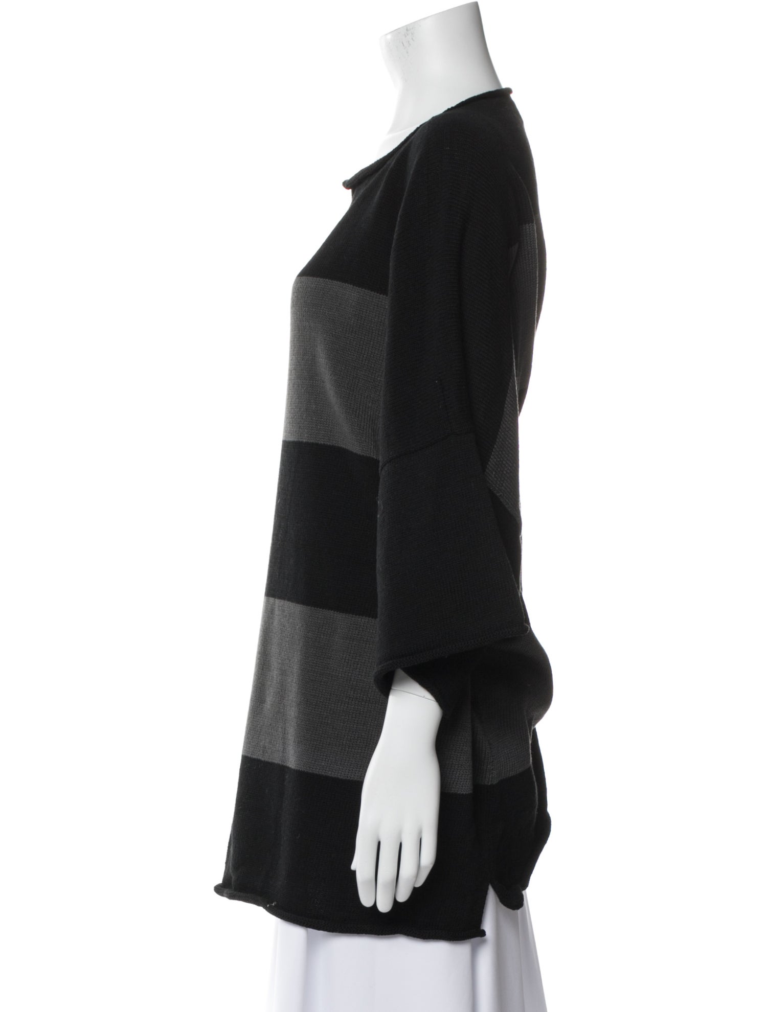 Eskandar Scoop Neck Three-Quarter Sleeve Tunic